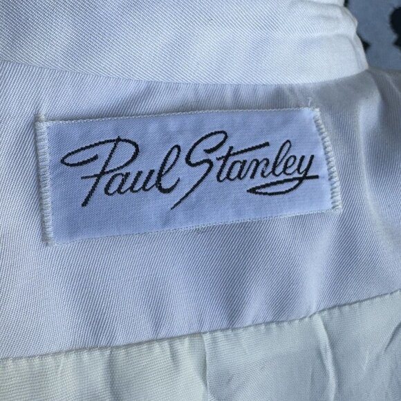 Paul Stanley Jacket Double Breasted Ivory Y2K Vintage Women's Size 14 - Picture 9 of 10